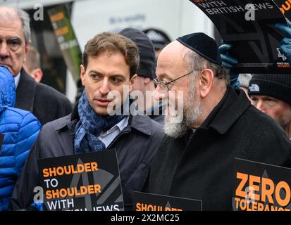 Chief Rabbi Sir Ephraim Mirvis speaks during the Yom Hashoah National ...