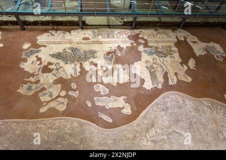 Haleplibahce Mosaic Museum housing Roman-era mosaics, Sanliurfa, Turkey Stock Photo