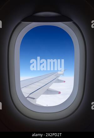 Airplane Window Stock Photo