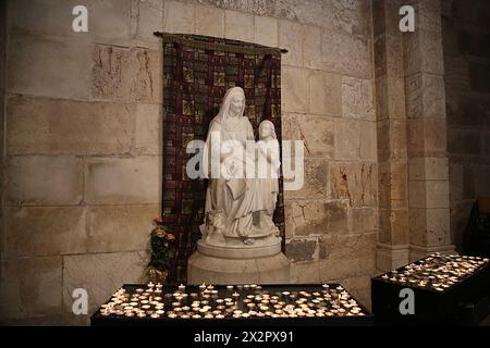 The statue of Saint Anne in the church of the same name, Jerusalem Stock Photo