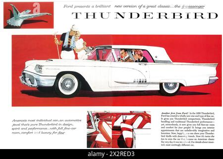 1958 Ford Thunderbird Ad Stock Photo