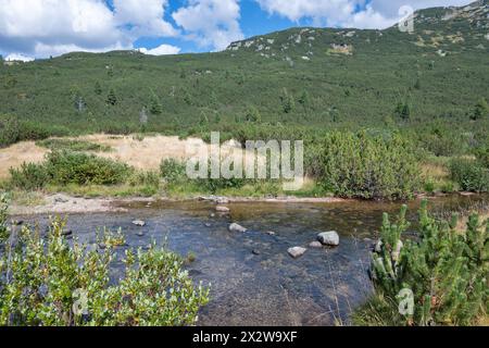 Amazing Landscape of area of Tiha Rila (Quiet Rila), Rila mountain, Bulgaria Stock Photo