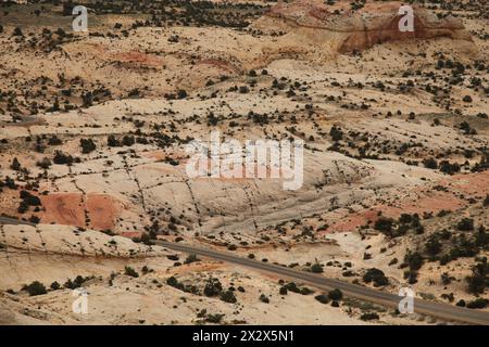 Head of the Rocks Overlook at scenic byway 12 in Utah, USA Stock Photo ...