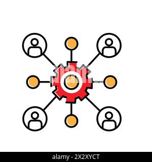 Data Association Mining Vector Icon Design Stock Vector