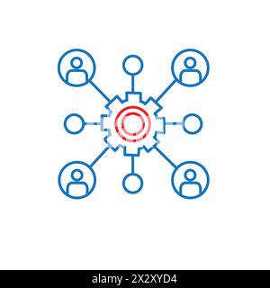 Association Analysis Vector Icon Design Stock Vector