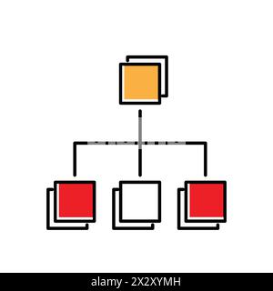 Data Classification Vector Icon Design Stock Vector