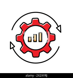 Operational Optimization and Fraud Detection Vector Icon Design Stock Vector