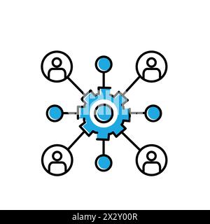 Data Association Mining Vector Icon Design Stock Vector