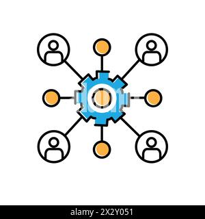 Data Association Mining Vector Icon Design Stock Vector