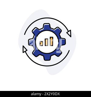 Operational Optimization and Fraud Detection Vector Icon Design Stock Vector