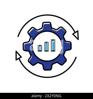 Operational Optimization and Fraud Detection Vector Icon Design Stock Vector