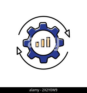 Operational Optimization and Fraud Detection Vector Icon Design Stock Vector