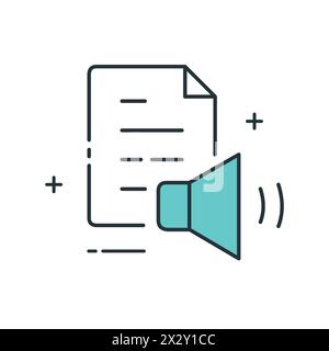 Text to Speech Generator Speech Synthesis Vector Icon Design Stock Vector