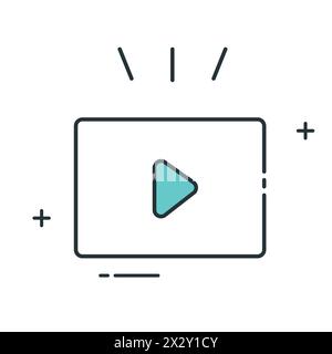 Video Prediction Predictive Video Analysis Vector Icon Design Stock Vector