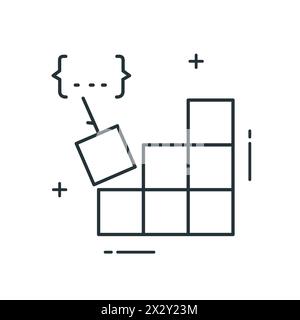 Code Compilation Vector Icon Design Stock Vector