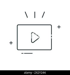 Video Prediction Predictive Video Analysis Vector Icon Design Stock Vector
