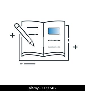 Creative Writing Artistic Storytelling Vector Icon Design Stock Vector
