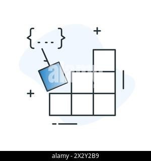 Code Compilation Vector Icon Design Stock Vector