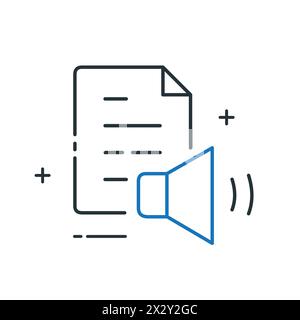Text to Speech Generator Speech Synthesis Vector Icon Design Stock Vector