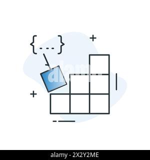 Code Compilation Vector Icon Design Stock Vector