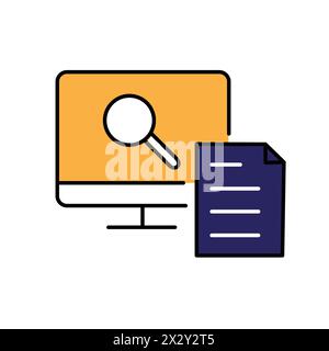 Continuous Monitoring Continuous Improvement Vector Icon Design Stock Vector
