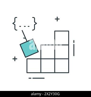 Code Compilation Vector Icon Design Stock Vector