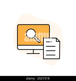 Continuous Monitoring Continuous Improvement Vector Icon Design Stock Vector
