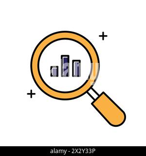 Contextual Analysis Vector Icon Design Stock Vector