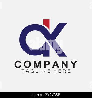 Initial Letter OK Logo Design Vector Template. Stock Vector
