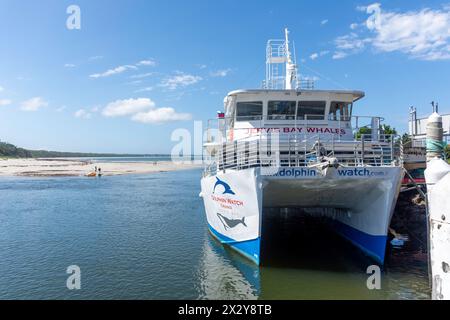 Jervis Bay whale and dolphin watching boat, Huskisson, Jervis Bay Marine Park, New South Wales, Australia Stock Photo