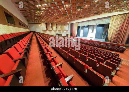 MOSCOW - OCT 18: Before open rehearsal of the musical Treasure Island in Large Concert Hall Izmailovo on October 18, 2012 in Moscow, Rusiia. Izmailovo Stock Photo