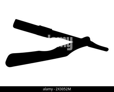 Razor silhouette vector art Stock Vector