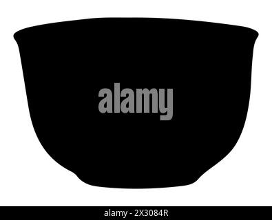 Bowl shape silhouette vector art Stock Vector Image & Art - Alamy