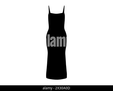 Corset midi dress silhouette vector art Stock Vector Image & Art - Alamy