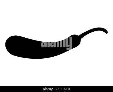 Bottle gourd silhouette vector art Stock Vector