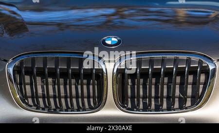 Hochfelden, Schweiz - 25. Januar 2022: Frontdetails eines BMW X1. Stock Photo