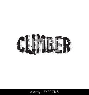Climber Logo Design. outdoor logo Stock Vector
