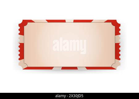 set realistic ticket,voucher coupon retro circus carvanaval, fair   template Stock Vector