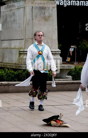 Morris dancer, Coventry, UK Stock Photo