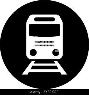 Train icon as symbol for web page design of passenger transportation transport Stock Vector