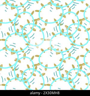 Seamless pattern for music festival. Bright background design with musical instruments. Stock Vector