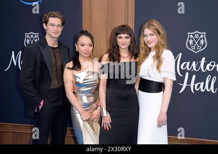 Damian Hardung, Andrea Guo, Harriet Herbig-Matten und Sonja Weißer bei der Premiere der Amazon Prime Video Serie Maxton Hall - Die Welt zwischen uns im Zoo Palast. Berlin, 22.04.2024 *** Damian Hardung, Andrea Guo, Harriet Herbig Matten and Sonja Weißer at the premiere of the Amazon Prime Video series Maxton Hall Die Welt zwischen uns at Zoo Palast Berlin, 22 04 2024 Foto:xF.xKernx/xFuturexImagex maxton 4438 Stock Photo