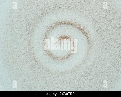 Close up of a swirl on a ceramic plate  RECORD DATE NOT STATED Stock Photo