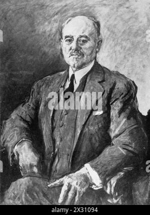 Sudermann, Hermann, 30.9.1857 - 21.11.1928, German writer, print based on painting by Max Slevogt, ADDITIONAL-RIGHTS-CLEARANCE-INFO-NOT-AVAILABLE Stock Photo