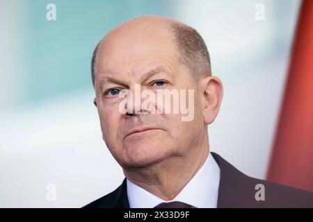 Berlin, Deutschland. 24th Apr, 2024. Olaf Scholz (SPD), Federal Chancellor. Berlin, April 24, 2024. Credit: dpa/Alamy Live News Stock Photo