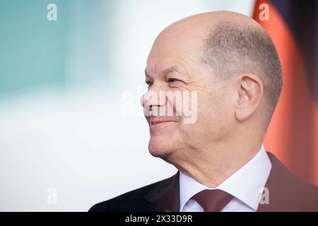 Berlin, Deutschland. 24th Apr, 2024. Olaf Scholz (SPD), Federal Chancellor. Berlin, April 24, 2024. Credit: dpa/Alamy Live News Stock Photo