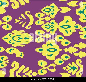 Ethnic abstract ikat art. Seamless pattern.Abstract ethnic ikat chevron pattern background.Vector illustration. Stock Vector
