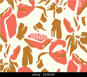 Modern vector pattern with multicolor abstract shapes. Colorful abstract background. Stock Vector