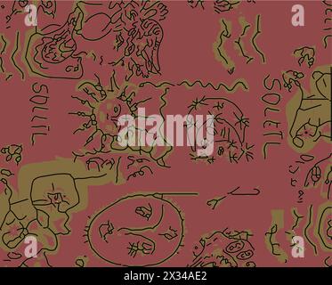 Modern vector pattern with multicolor abstract shapes. Colorful abstract background. Stock Vector