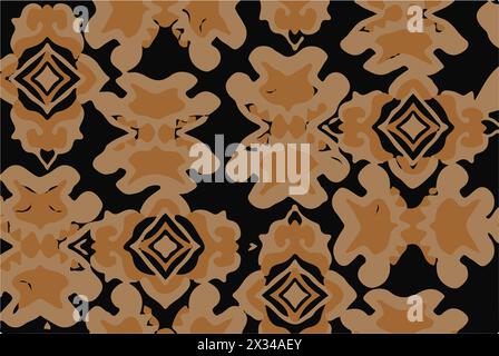 Ethnic abstract ikat art. Seamless pattern.Abstract ethnic ikat chevron pattern background.Vector illustration. Stock Vector